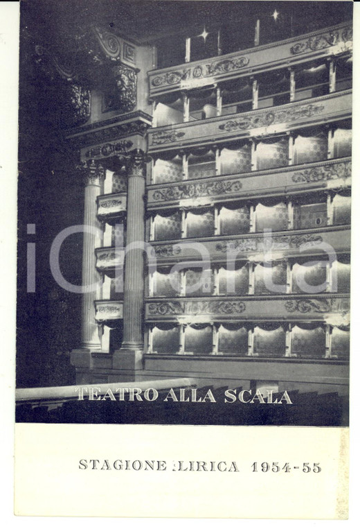 1954 MILANO TEATRO ALLA SCALA Programma stagione lirica *ILLUSTRATO