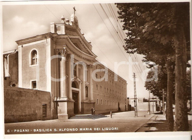 1960 ca PAGANI (SA) Basilica Sant'Alfonso Maria dei Liguori *Cartolina FG NV