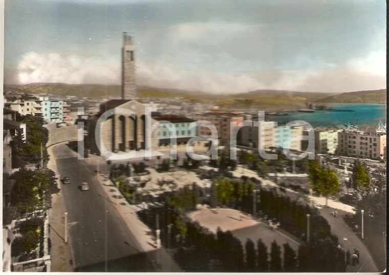 1960 TRIESTE Piazza Rosmini e Chiesa della MADONNA DEL MARE *Cartolina FG VG