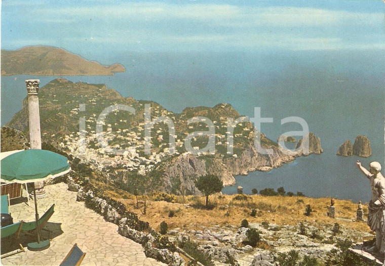 1967 CAPRI (NA) Panorama dal Monte Solare *Cartolina FG VG