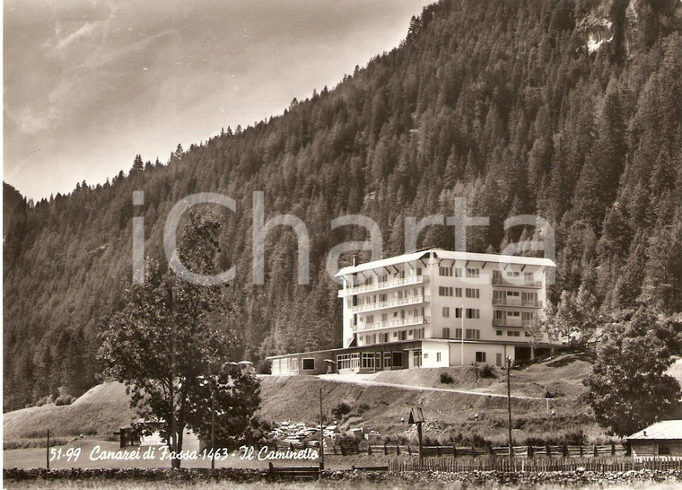 1969 CANAZEI (TN) Panorama con Hotel CAMINETTO *Cartolina FG NV