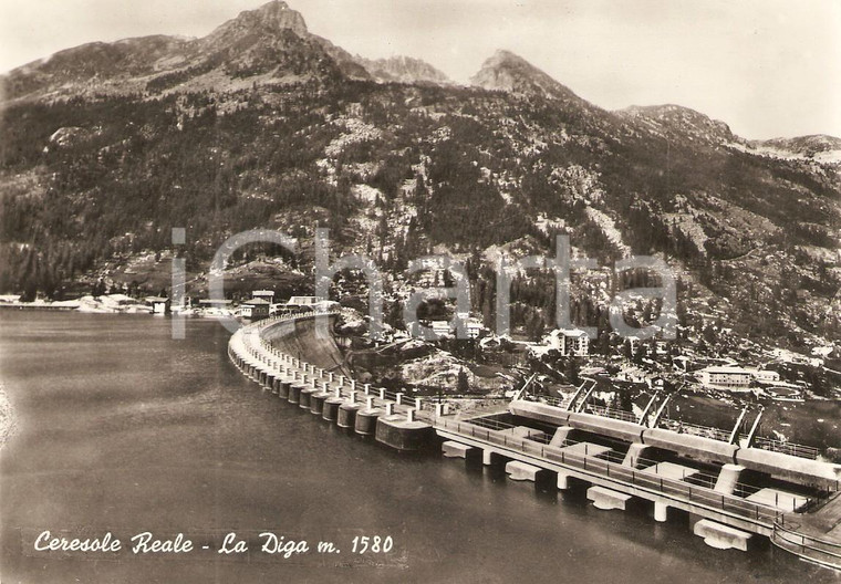 1960 ca CERESOLE REALE (TO) Panorama con diga *Cartolina FG NV