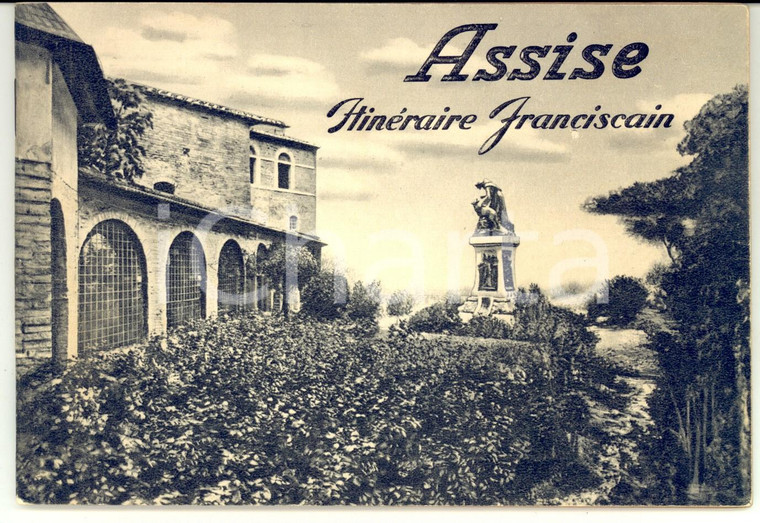 1951 ASSISI Itineraire Franciscain *Guida ILLUSTRATA francese 48 pp.