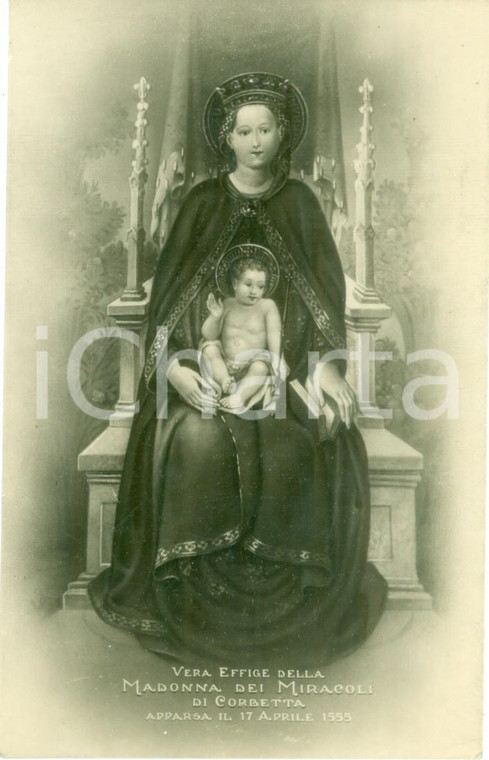 1950 ca CORBETTA (MI) Vera effigie Madonna dei Miracoli *Cartolina FP NV