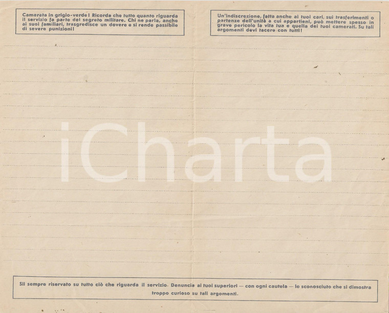1935 ca PNF Dopolavoro Forze Armate *Carta intestata