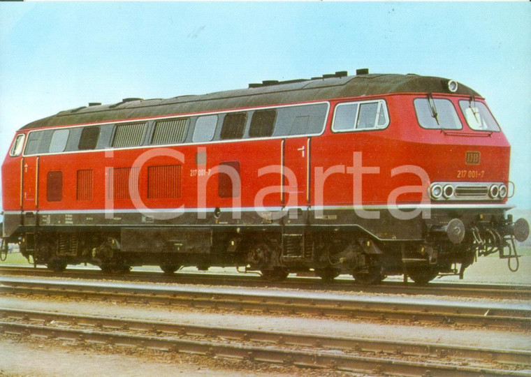 1980 ca ca SVIZZERA Ferrovie SBB CFF FFS Locomotiva DIESEL 217 *Cartolina FG NV