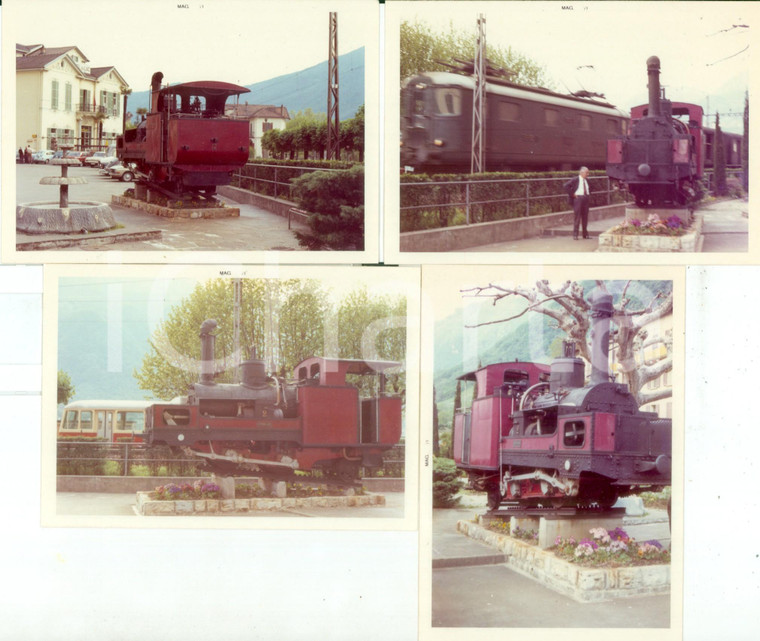 1971 CAPOLAGO Ferrovia MONTE GENEROSO Locomotiva 2 Monumento *Lotto 4 fotografie