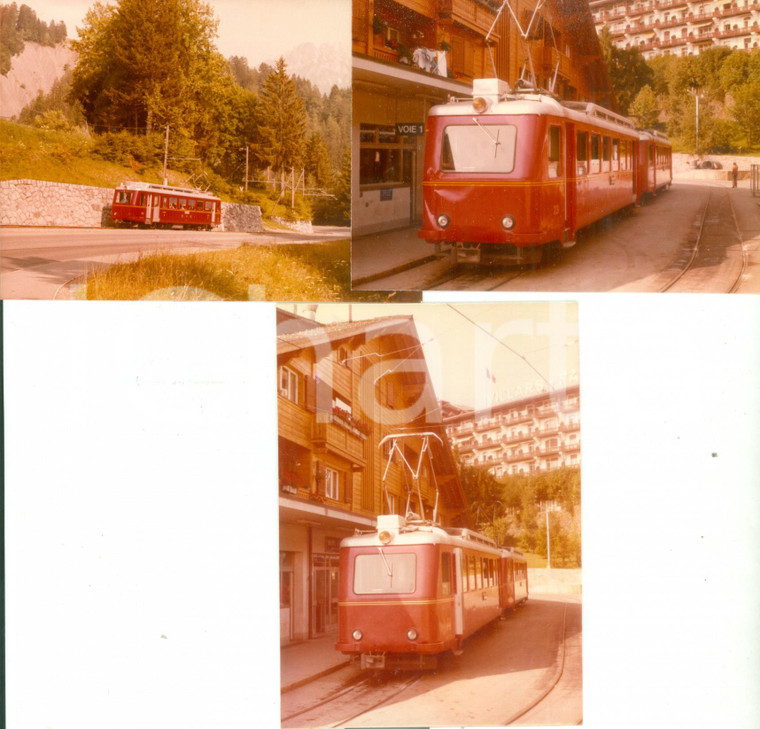 1975 ca SVIZZERA Ferrovie BEX-VILLARS-BETAYE Locomotiva 23 *Lotto 3 fotografie