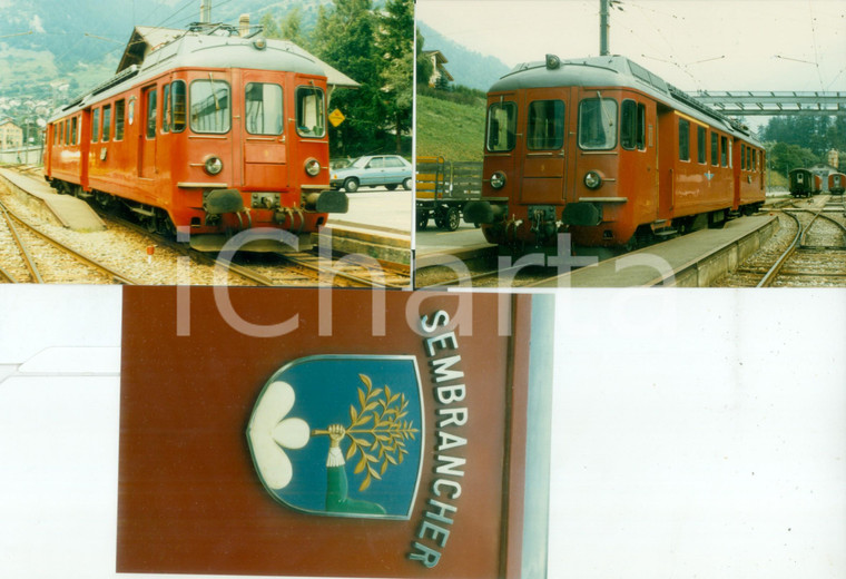 1975 ca SVIZZERA Ferrovie SEMBRANCHER Locomotiva 9 *Lotto 3 fotografie