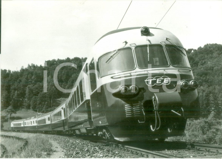 1980 ca SVIZZERA Treno TRANS-EUROP-EXPRESS Locomotiva RAe 1051 Foto seriale