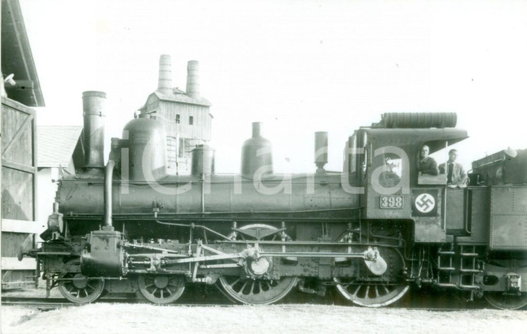1940 ca AUSTRIA GRAZ-KOFLACHER BAHN Locomotiva 398 con svastica *Cartolina FP NV