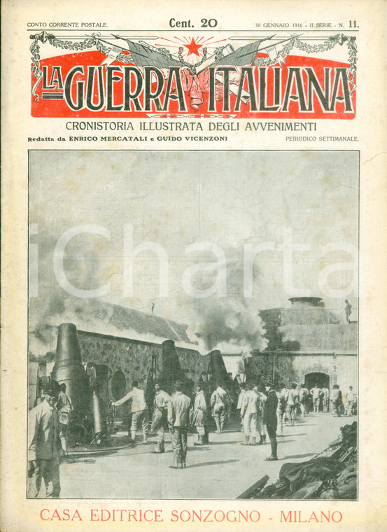 1916 LA GUERRA ITALIANA WW1 Avanzata italiana in VALSUGANA *Rivista ILLUSTRATA