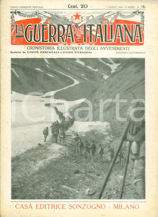 1916 LA GUERRA ITALIANA WW1 La guerra distrugge MONFALCONE *Rivista ILLUSTRATA