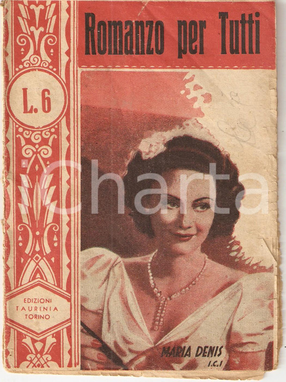 1942 ROMANZO PER TUTTI Madre! Romanzo di Jacopo D'ORTA Maria DENIS *DANNEGGIATO