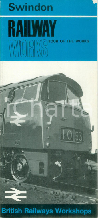 1970 ca BRITISH RAILWAYS WORKSHOPS Ferrovie di SWINDON *Opuscolo ILLUSTRATO