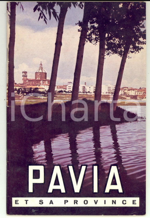 1955 PAVIA e provincia - Libretto pubblicitario TURISMO *Illustrato FRANCESE