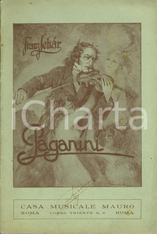 1930 ca Franz LEHAR Paul KNEPLER Béla JENBACH Paganini - Operetta in 3 atti