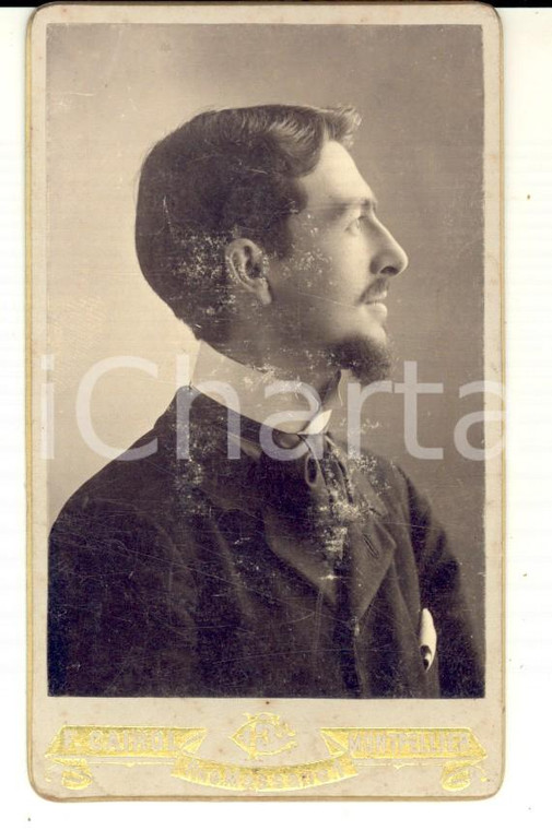 1910 ca MONTPELLIER (F) Ritratto di giovane intellettuale *Foto F. CAIROL CDV