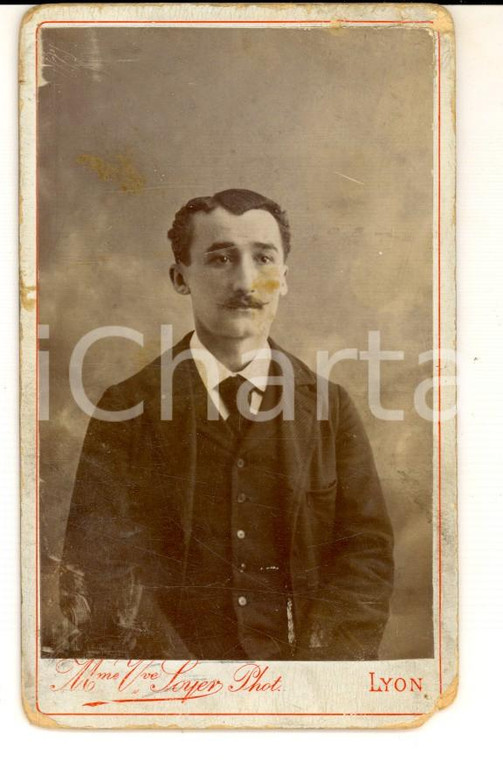 1910 ca LYON (F) Ritratto di Léon PETITJEAN *Foto Maison SOYER CDV