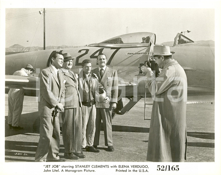 1952 JET JOB John LITEL Stanley CLEMENTS in posa con caccia *Fotografia di scena