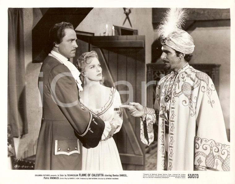 1953 FLAME OF CALCUTTA Denise DARCEL Patric KNOWLES George KEYMAS *Foto di scena