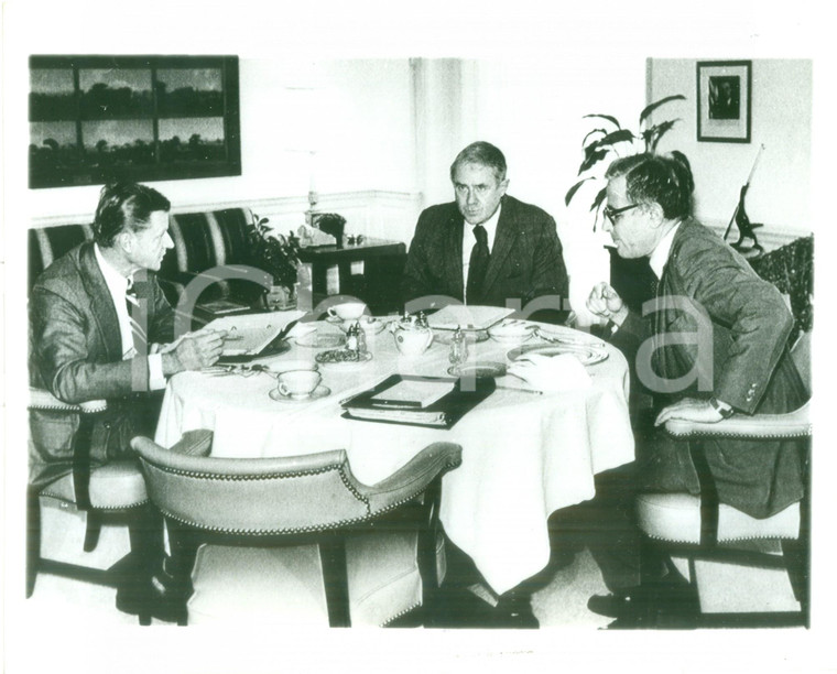 1979 WASHINGTON (USA) Zbigniew BRZEZINSKI e Cyrus VANCE a pranzo *Fotografia