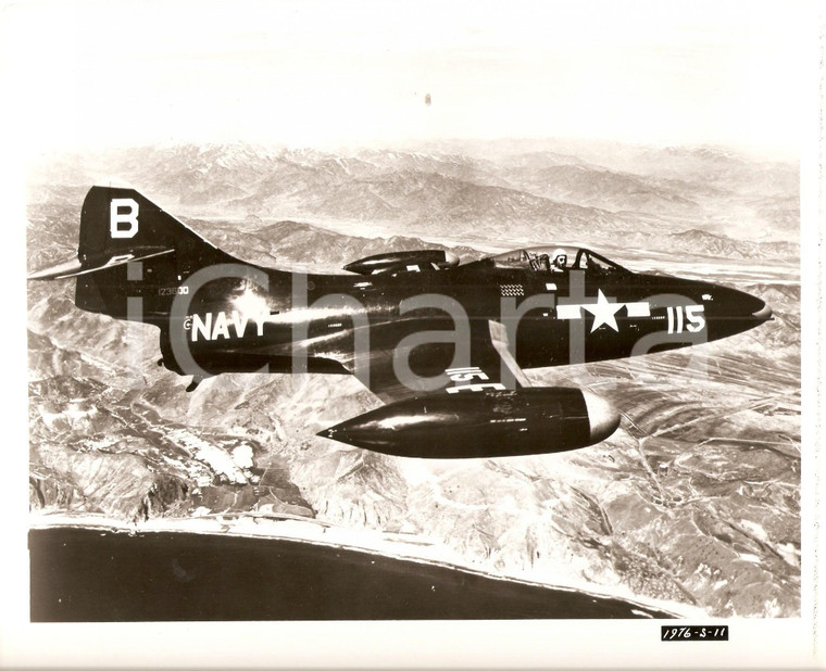 1955 ETERNAL SEAS Caccia F9F in volo Regia di John H. AUER *Foto