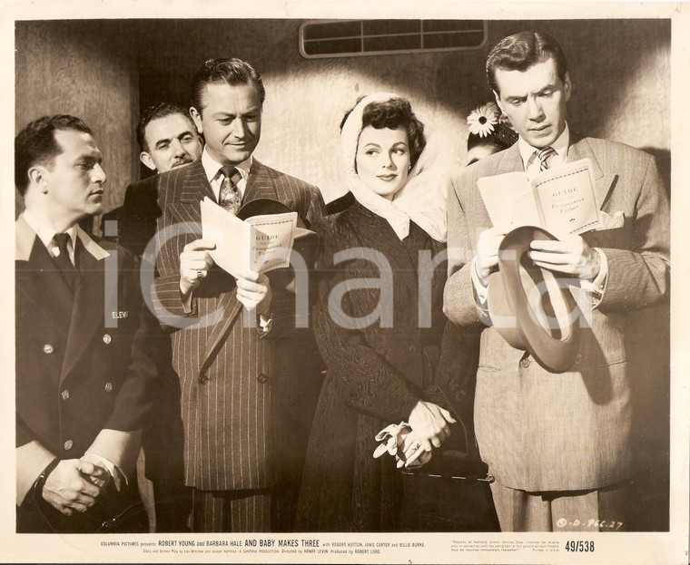 1949 AND BABY MAKES THREE Robert YOUNG Barbara HALE Robert HUTTON Ascensore Foto