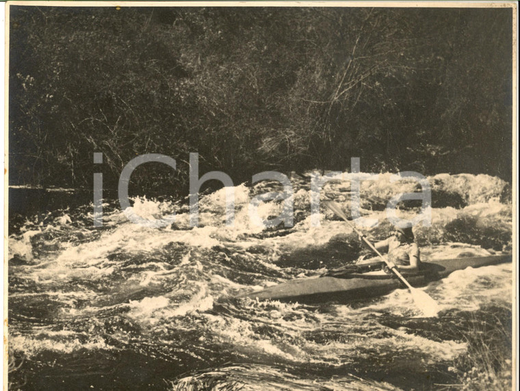 1960 ca GABON (?) Rafting nella foresta equatoriale *Foto ARTISTICA 28x21