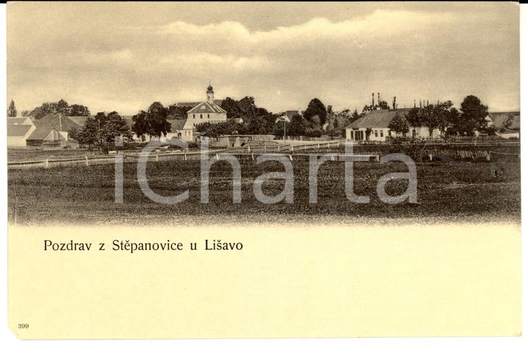 1900 ca REPUBBLICA CECA Veduta di STEPANOVICE *Cartolina postale FP NV