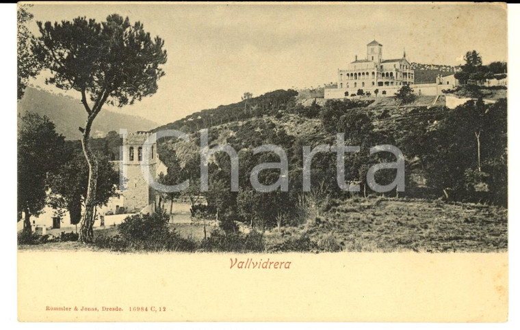 1900 ca VALLVIDRERA (ESPANA) Veduta panormaica *Cartolina postale FP NV