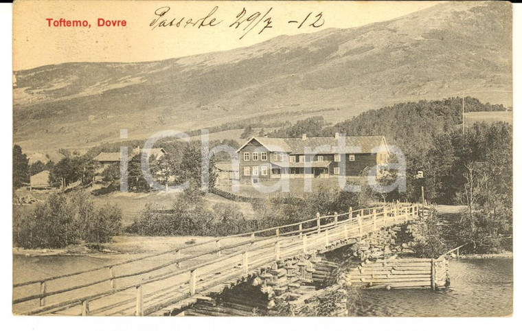 1912 TOFTEMO/ DOVRE (NORGE)  Veduta panoramica *Cartolina postale FP VG