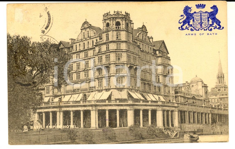 1911 BATH (UK) Empire Hotel *Cartolina postale VINTAGE FP VG