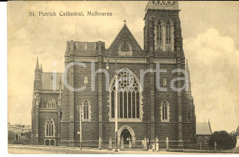 1911 MELBOURNE (AUSTRALIA) St. Patrick Cathedral *VINTAGE postcard