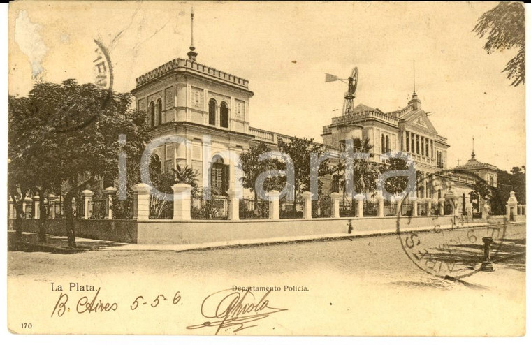 1909 BUENOS AIRES (ARGENTINA) Departamento Policia *Cartolina VINTAGE