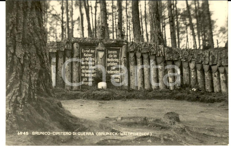 1950 ca BRUNICO / BRUNECK (BZ) Cimitero di guerra *Cartolina postale FP NV