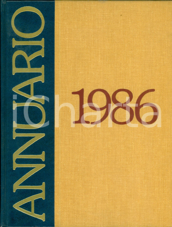 1986 ENCICLOPEDIE RIZZOLI Annuario cronografico e monografico *Volume ILLUSTRATO