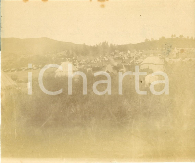 1894 MENERVILLE (ALGERIE) Accampamento truppe francesi *Fotografia cm 14 x 12