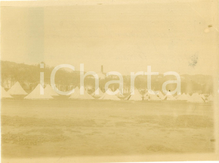 1894 SI-MUSTAPHA (ALGERIE) Campement de Territoriaux *Fotografia cm 17 x 13