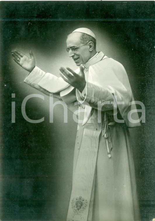 1950 ROMA Sua Santità papa PIO XII *Cartolina commemorativa FG VG