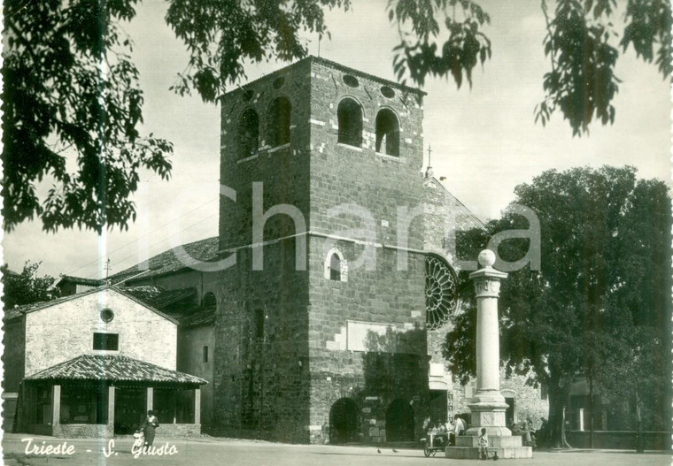 1950 TRIESTE La Cattedrale di SAN GIUSTO *Cartolina postale FG VG