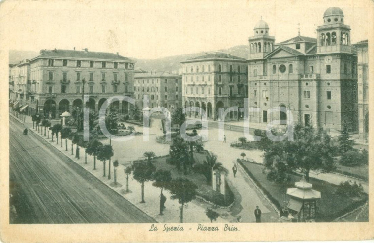 1941 LA SPEZIA Chiesa Nostra Signore della Salute in Piazza BRIN Cartolina FP VG