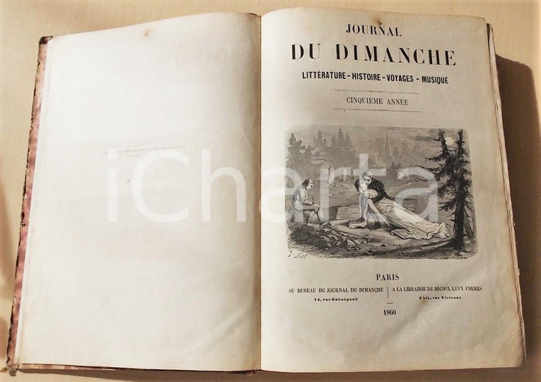 1860 - 1861 JOURNAL DU DIMANCHE Cinquième année n. 317 - 400 *ILLUSTRATO