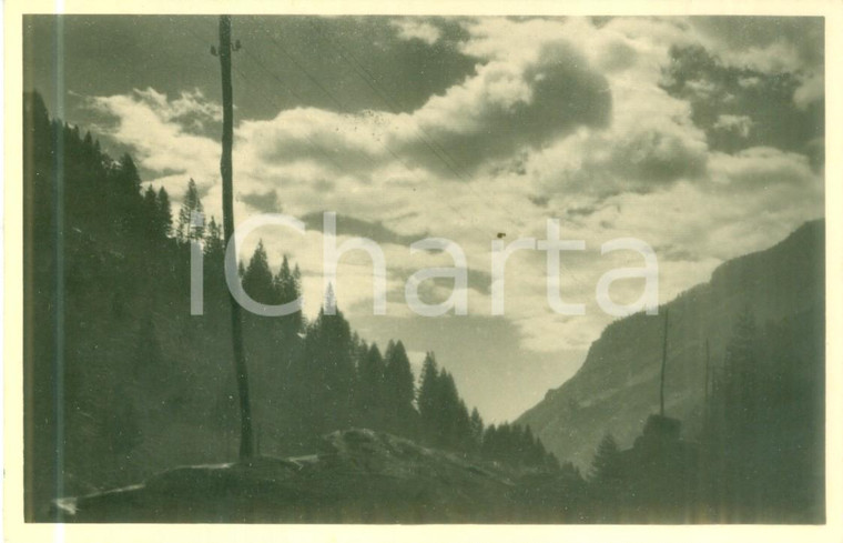 1953 CAMPODOLCINO (SO) Panorama della valle al tramonto *Cartolina FP VG