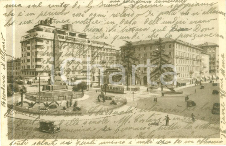 1942 MILANO Piazza e Monumento alla CINQUE GIORNATE *Cartolina FP VG