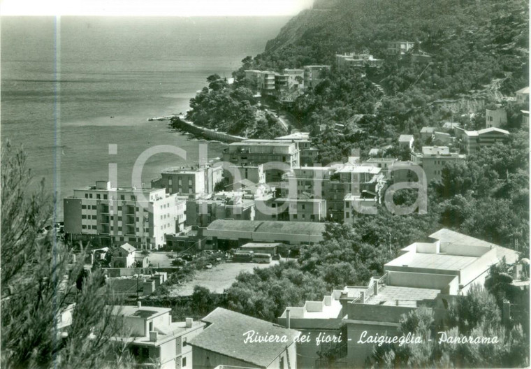 1967 LAIGUEGLIA (SV) Panorama della Riviera dei Fiori *Cartolina FG VG