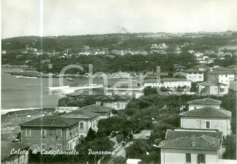 1965 CALETTA DI CASTIGLIONCELLO (LI) Panorama del paese *Cartolina FG VG