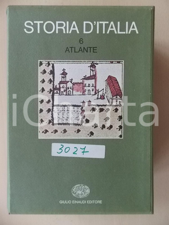 1976 STORIA D'ITALIA EINAUDI Atlante Volume 6 illustrato con tavole