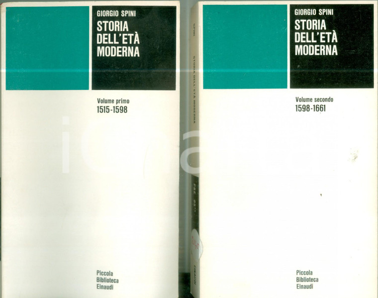 1973 Giorgio SPINI Storia età moderna Solo volumi I e II 1515-1661 *Einaudi PBE