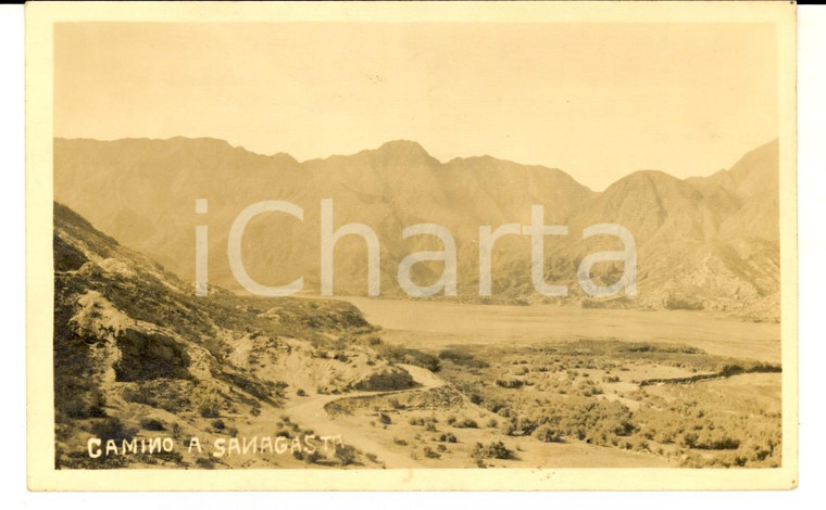 1933 SANAGASTA (ARGENTINA) Veduta con le montagne *Cartolina FP NV